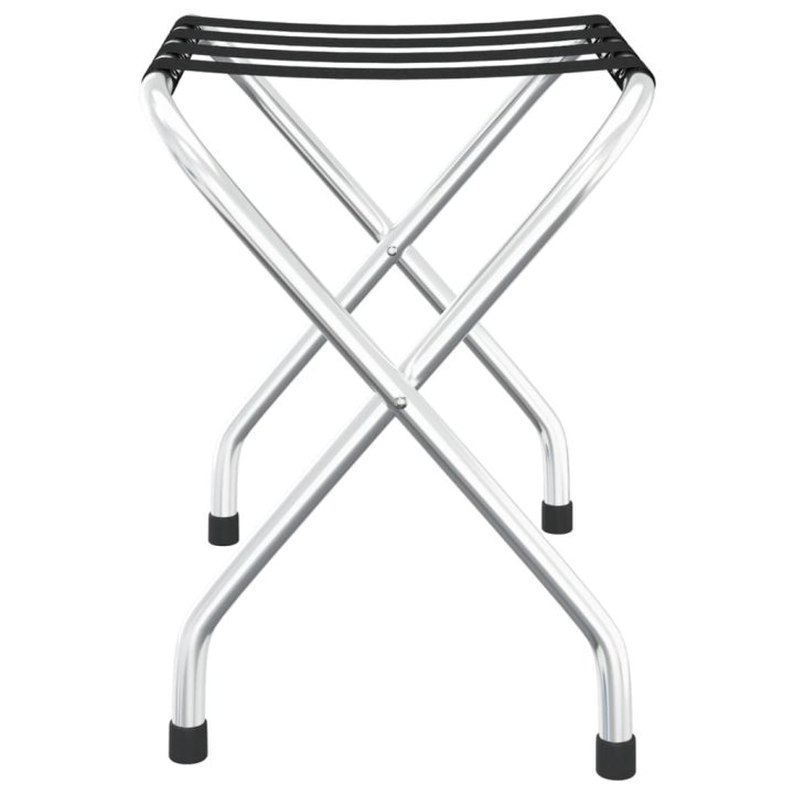 Soporte para maletas negro y plateado 56x40x49 | Briva Home