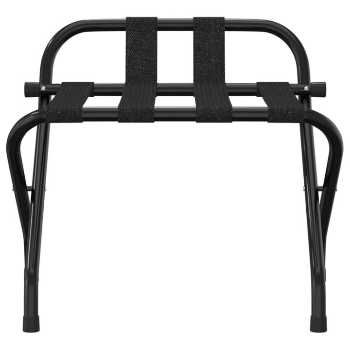 Soporte para maletas con respaldo negro | Briva Home