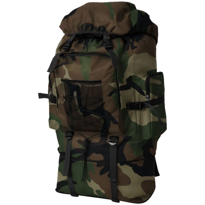 Mochila estilo camuflagem do exército XXL 100 L | Briva Home