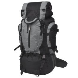 Mochila de caminhada XXL 75 L preto e cinza | Briva Home