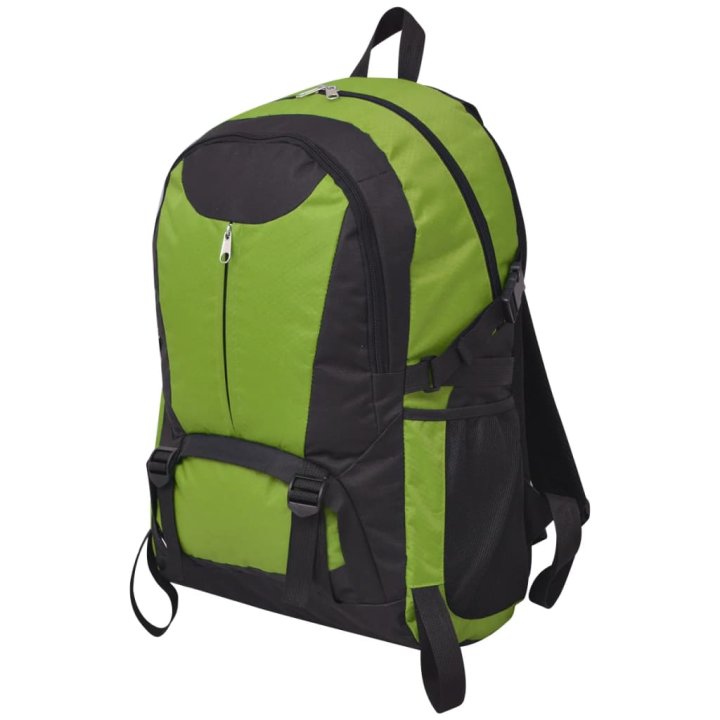 Mochila para caminhadas 40 L preto e verde | Briva Home