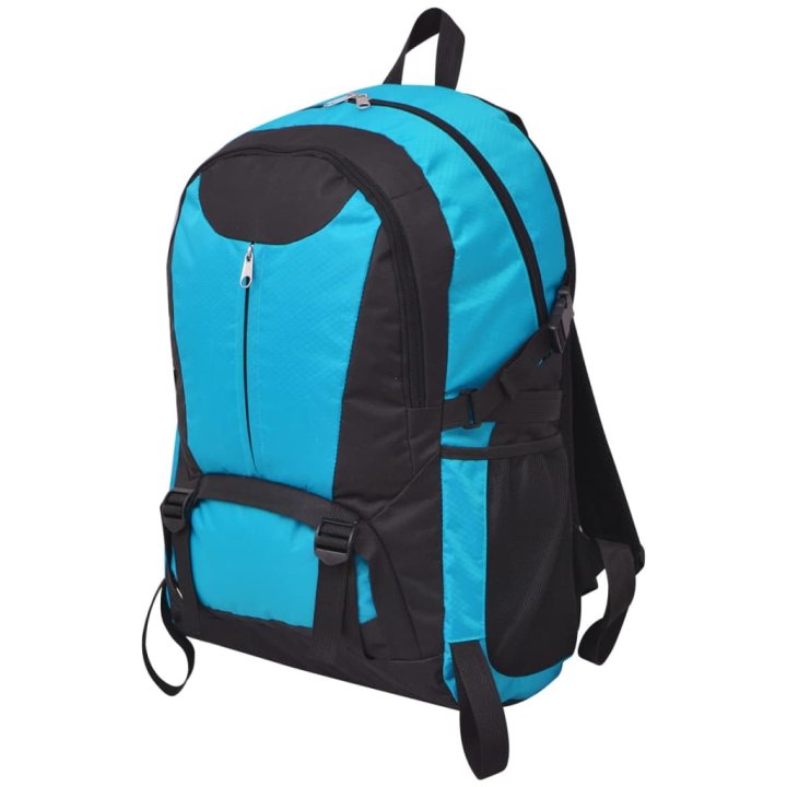 Mochila de senderismo 40 L negra y azul | Briva Home