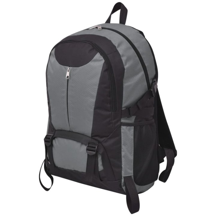 Mochila para caminhadas 40 L preto e cinzento | Briva Home