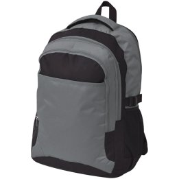 Mochila de colegio 40 L negra y gris | Briva Home
