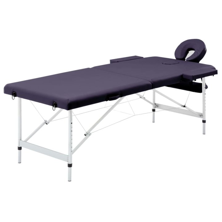 Mesa de massagens dobrável 2 zonas alumínio | Briva Home