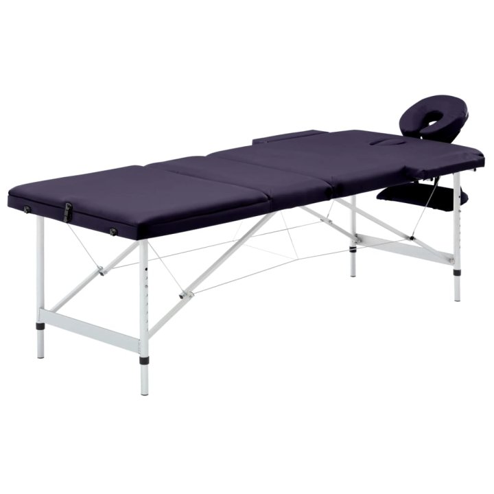 Mesa de massagens dobrável 3 zonas alumínio | Briva Home