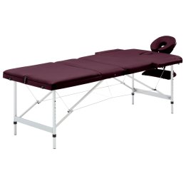 Mesa de massagens dobrável 3 zonas alumínio | Briva Home