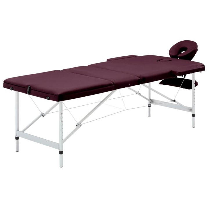 Mesa de massagens dobrável 3 zonas alumínio | Briva Home