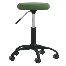 Taburete de masaje terciopelo verde oscuro | Briva Home