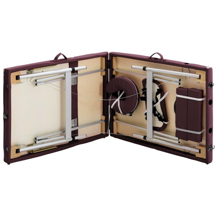 Camilla de masaje plegable 3 zonas aluminio | Briva Home