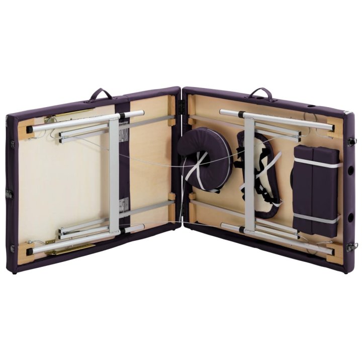 Camilla de masaje plegable 3 zonas aluminio | Briva Home