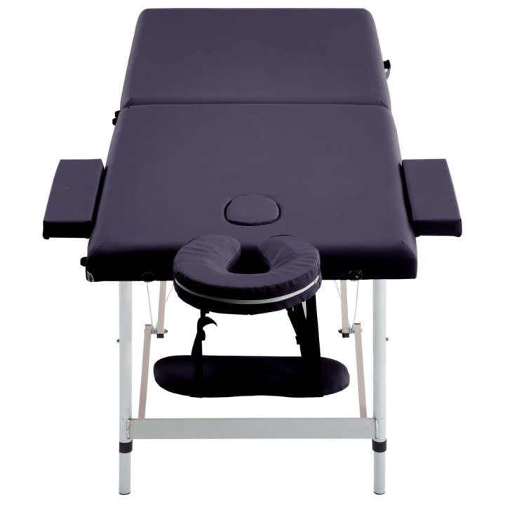 Mesa de massagens dobrável 2 zonas alumínio | Briva Home