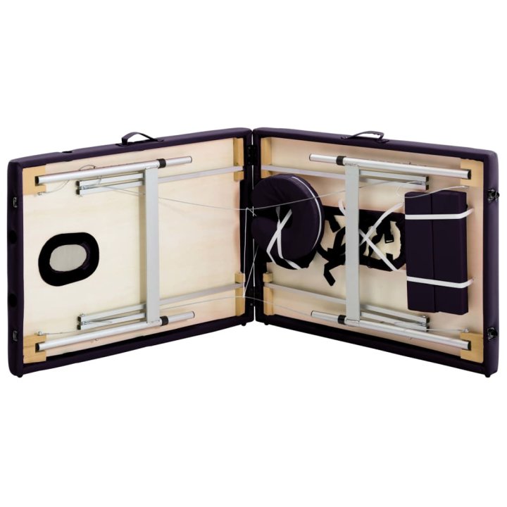 Mesa de massagens dobrável 2 zonas alumínio | Briva Home