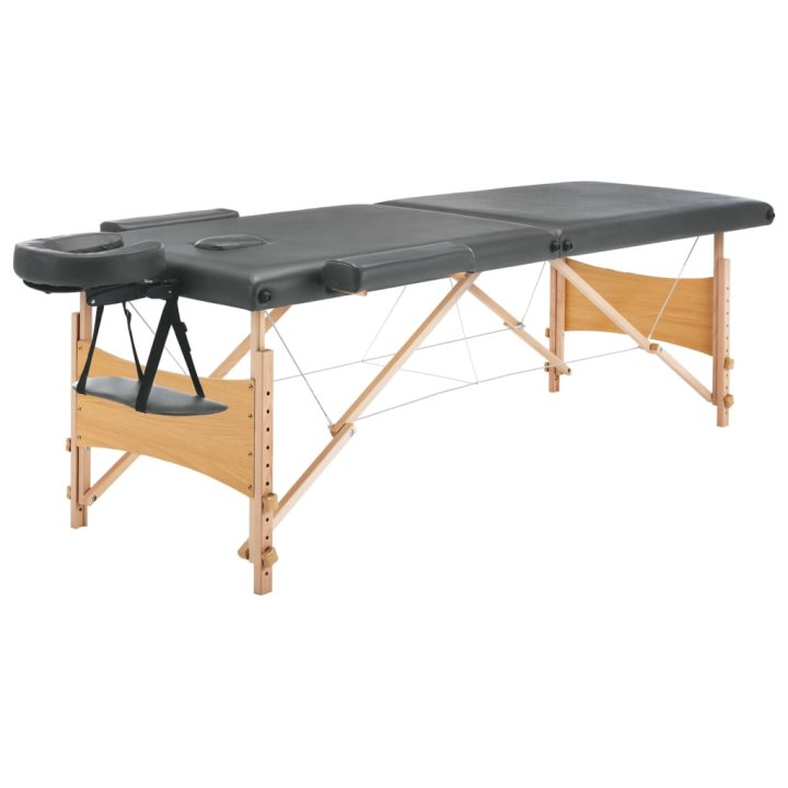 Mesa massagens c/ 2 zonas estrutura madeira | Briva Home