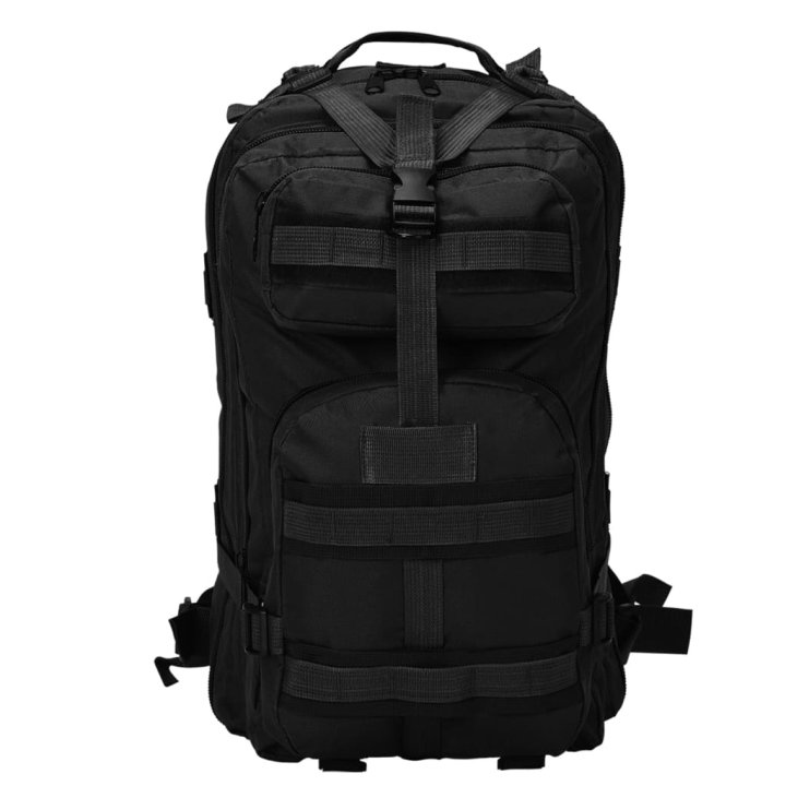 Mochila estilo exército 50 L preto | Briva Home
