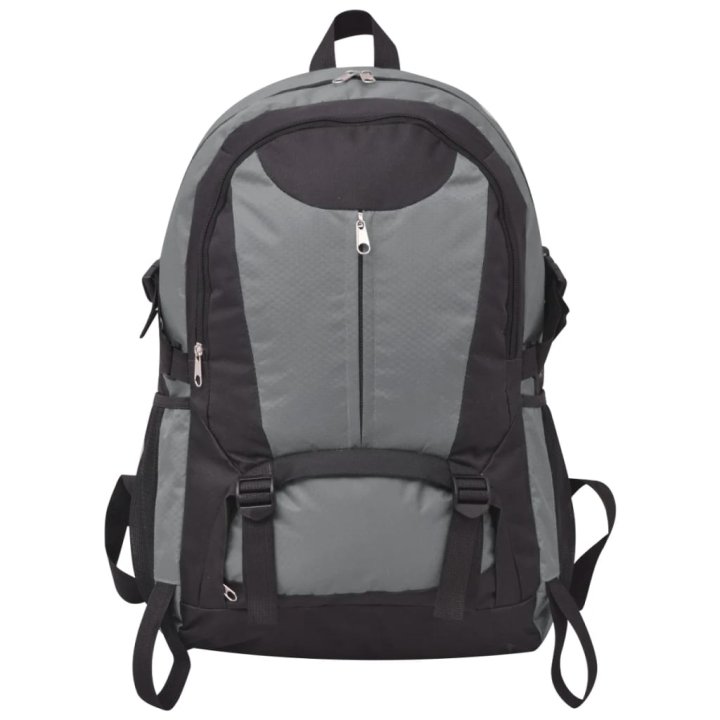 Mochila para caminhadas 40 L preto e cinzento | Briva Home