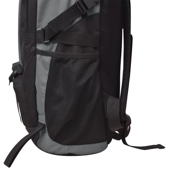 Mochila para caminhadas 40 L preto e cinzento | Briva Home