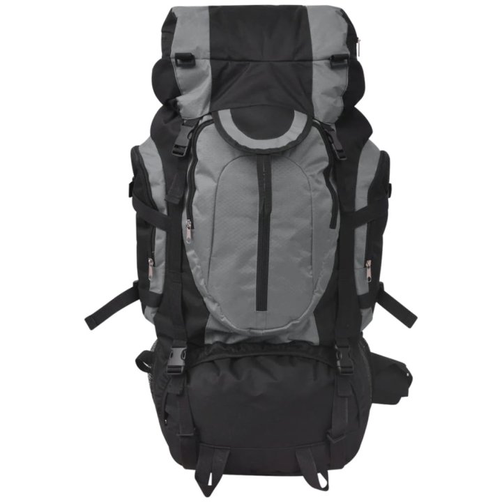 Mochila de caminhada XXL 75 L preto e cinza | Briva Home