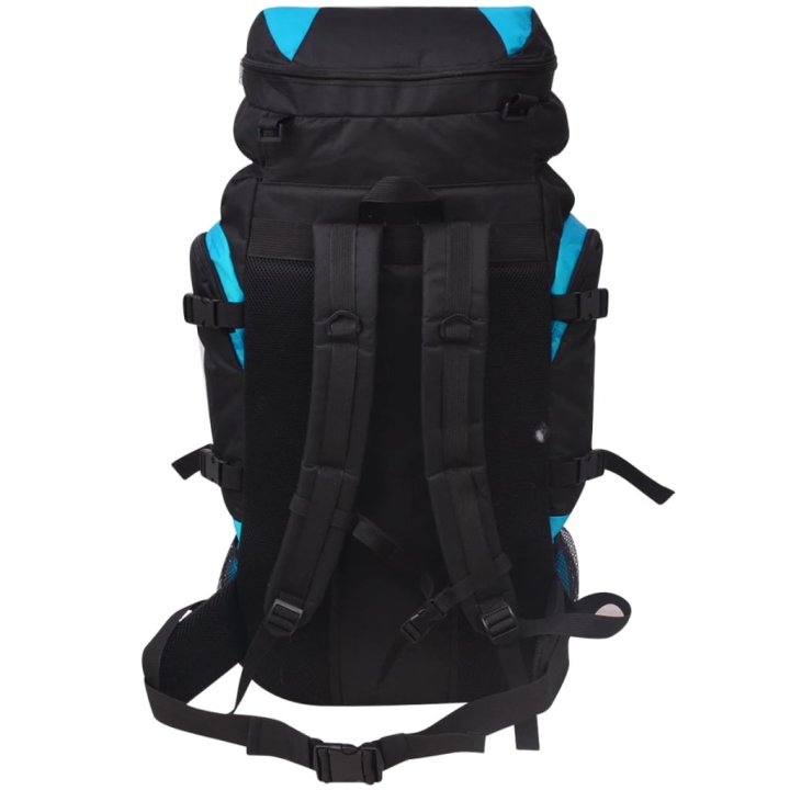 Mochila de caminhada XXL 75 L preto e azul | Briva Home