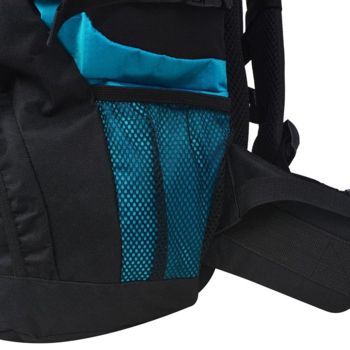 Mochila de caminhada XXL 75 L preto e azul | Briva Home