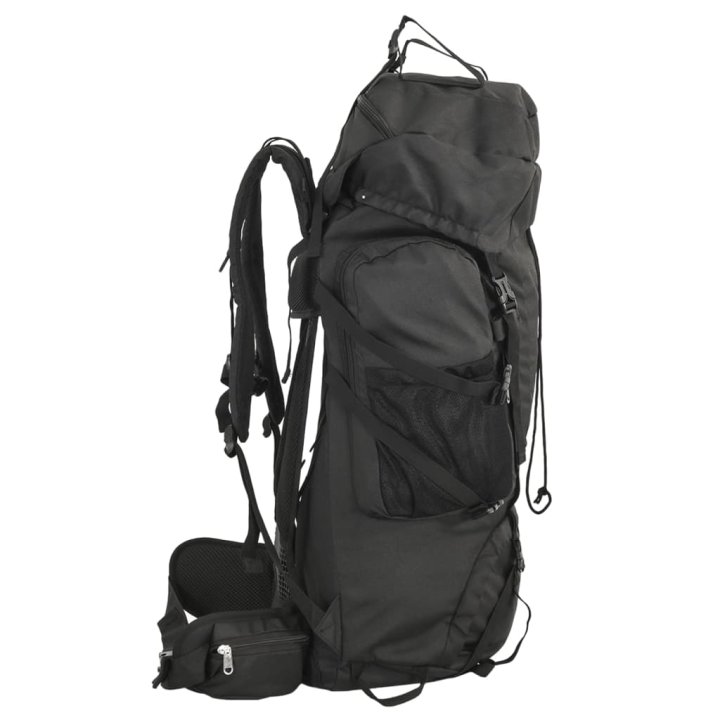 Mochila de senderismo tela oxford negro 80 l | Briva Home