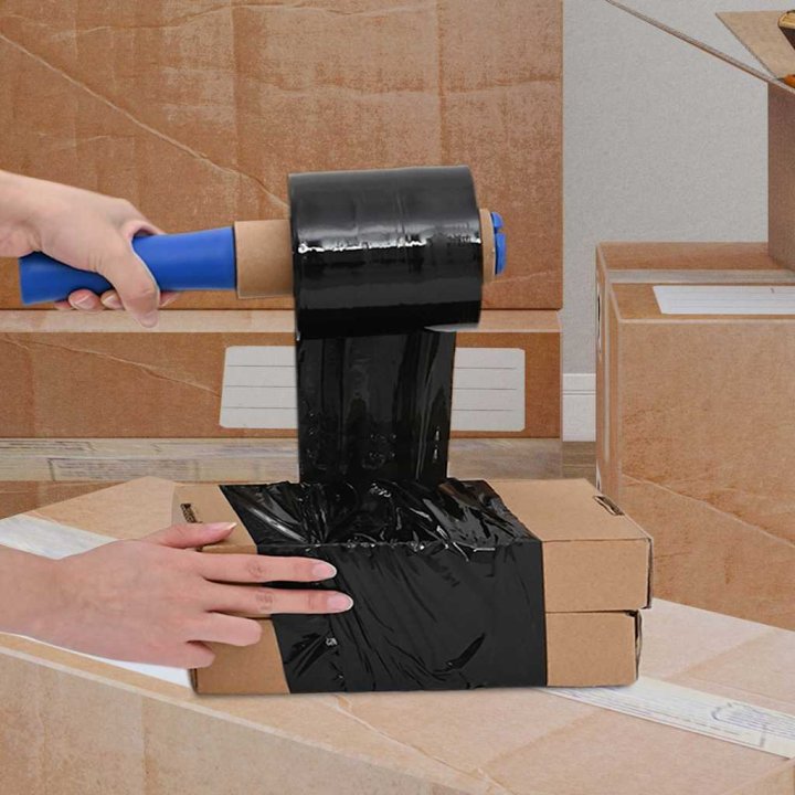 Film estirable 10 pcs negra 23 µm 10 cm x 300 m | Briva Home