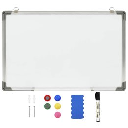 Quadro de escrita magnético 60x40 cm aço branco | Briva Home
