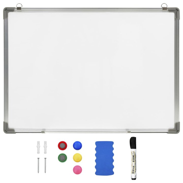 Quadro de escrita magnético 90x60 cm aço branco | Briva Home