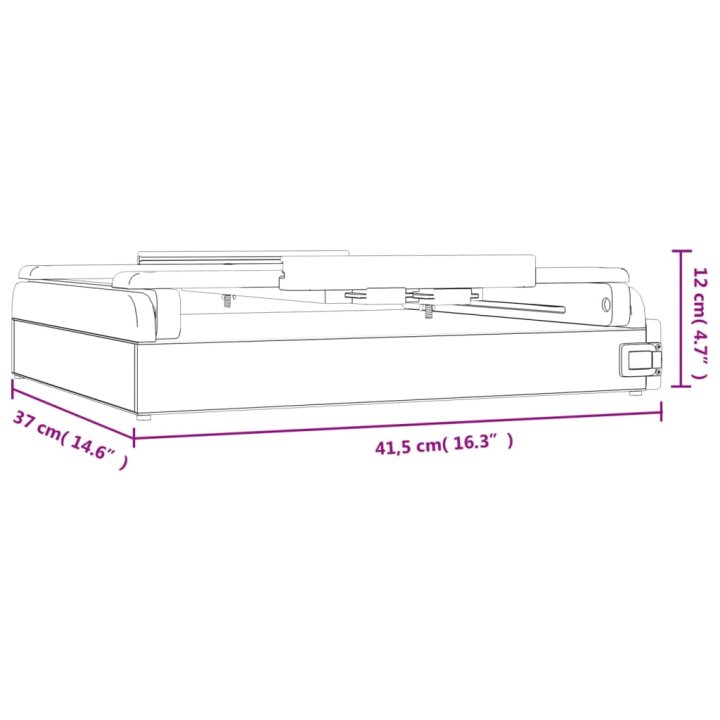 Cavalete de mesa com gaveta 41,5x37x12 cm | Briva Home