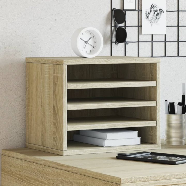 Organizador escritorio madera color roble | Briva Home