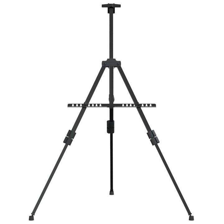 Cavalete expositor ajustável metal preto | Briva Home