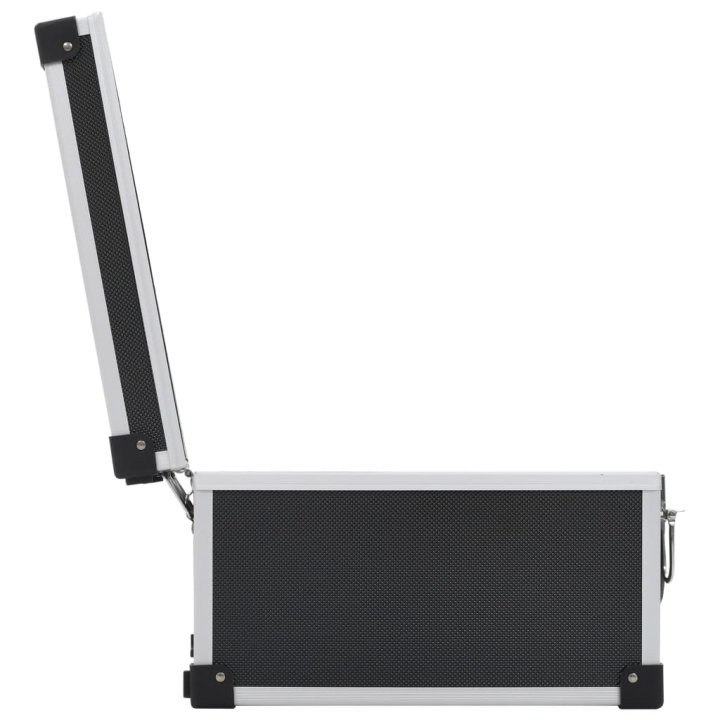 Maletín para 40 CD aluminio y ABS negro | Briva Home