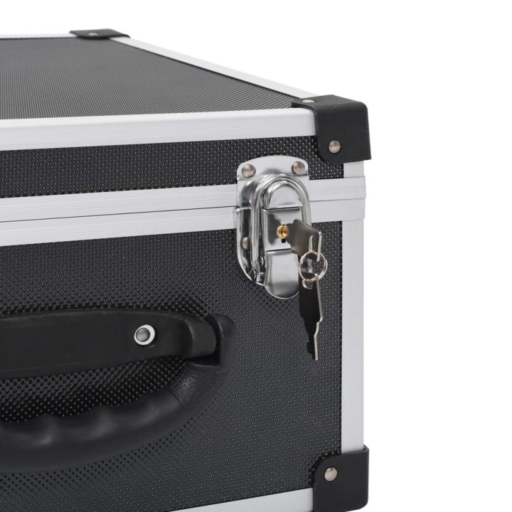 Estojo para 40 CDs alumínio ABS preto | Briva Home