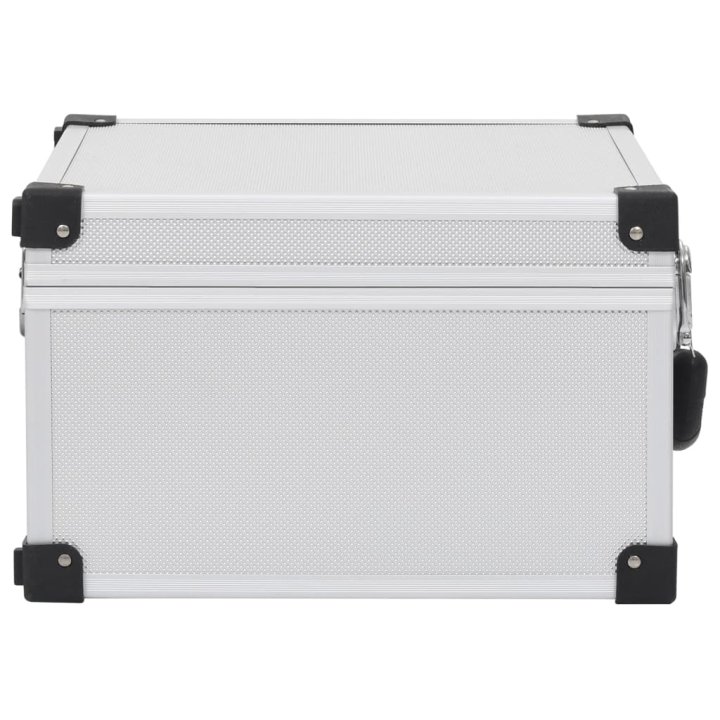 Estojo para 40 CDs alumínio ABS prateado | Briva Home