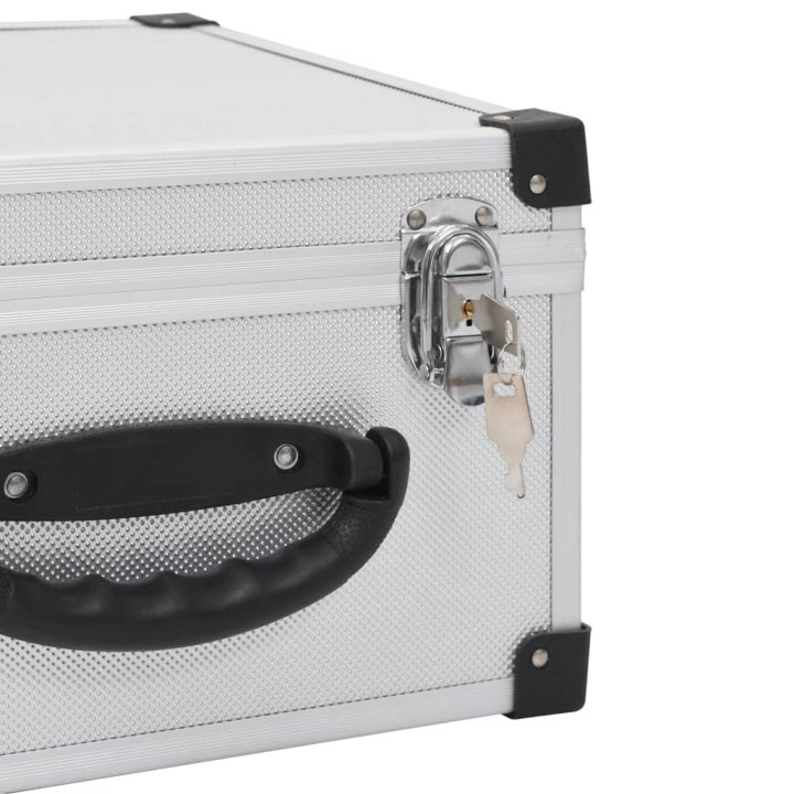 Estojo para 40 CDs alumínio ABS prateado | Briva Home