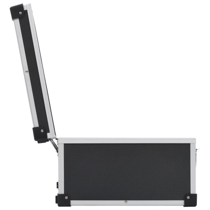 Maletín para 60 CD aluminio y ABS negro | Briva Home