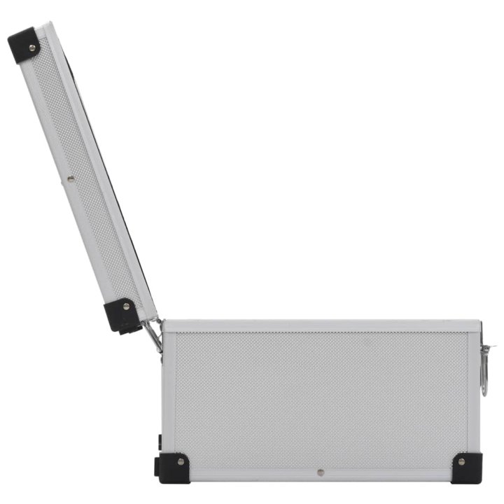 Maletín para 60 CD aluminio y ABS plateado | Briva Home