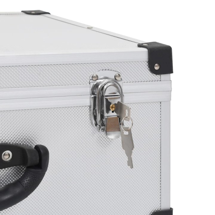 Estojo para 60 CDs alumínio ABS prateado | Briva Home