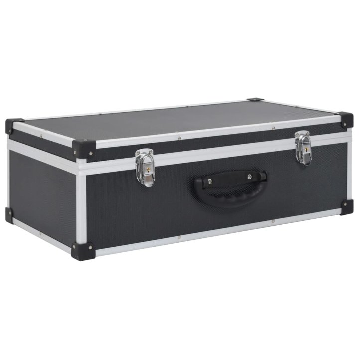 Maletín para 80 CD aluminio y ABS negro | Briva Home