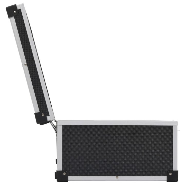 Maletín para 80 CD aluminio y ABS negro | Briva Home