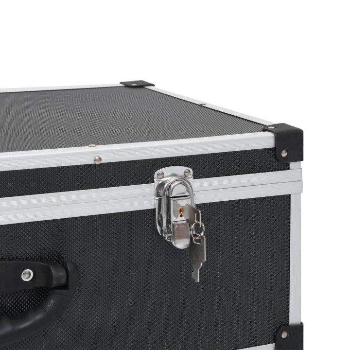 Estojo para 80 CDs alumínio ABS preto | Briva Home