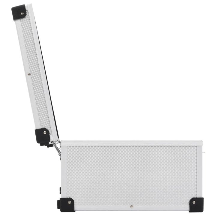 Estojo para 80 CDs alumínio ABS prateado | Briva Home