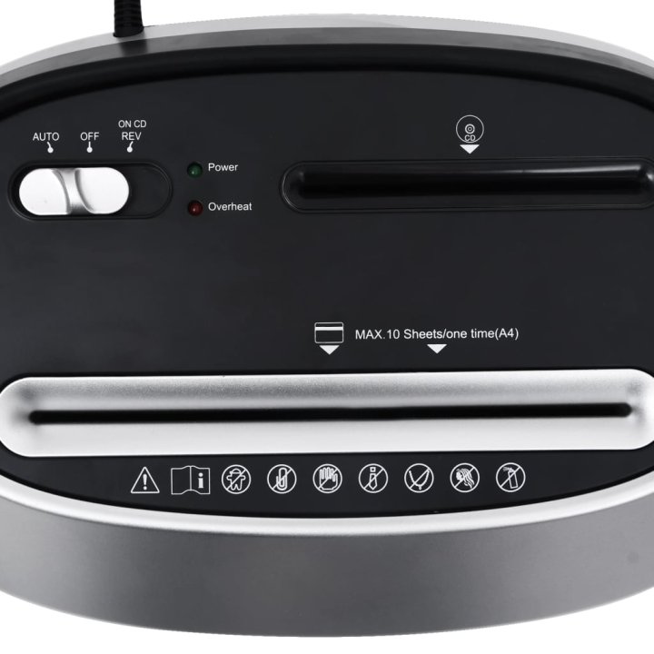 Destruidora de papel 10 folhas corte cruzado | Briva Home