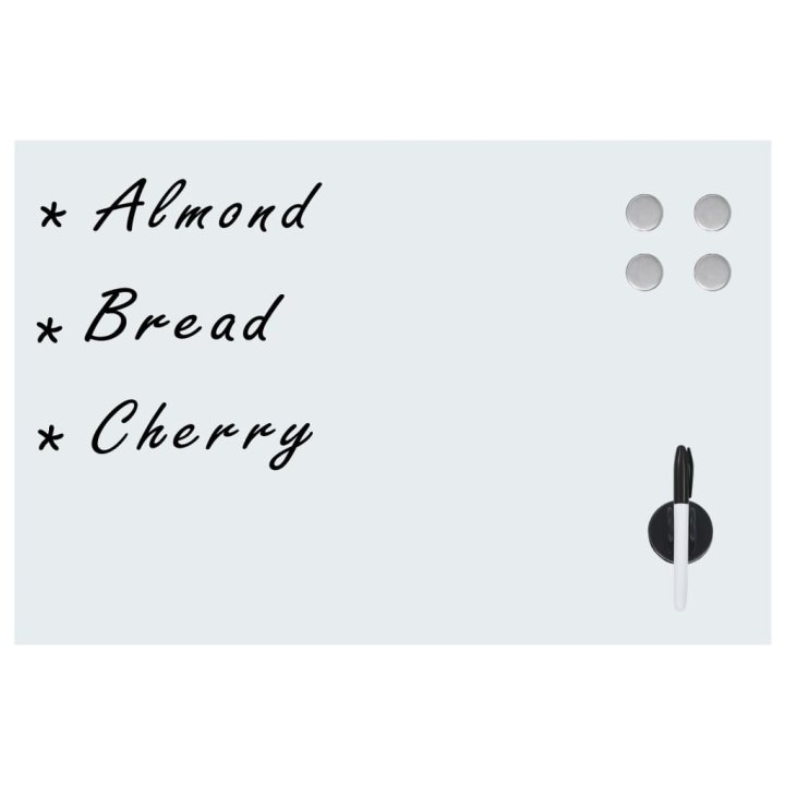 Quadro magnético em vidro para parede 50x30 cm | Briva Home