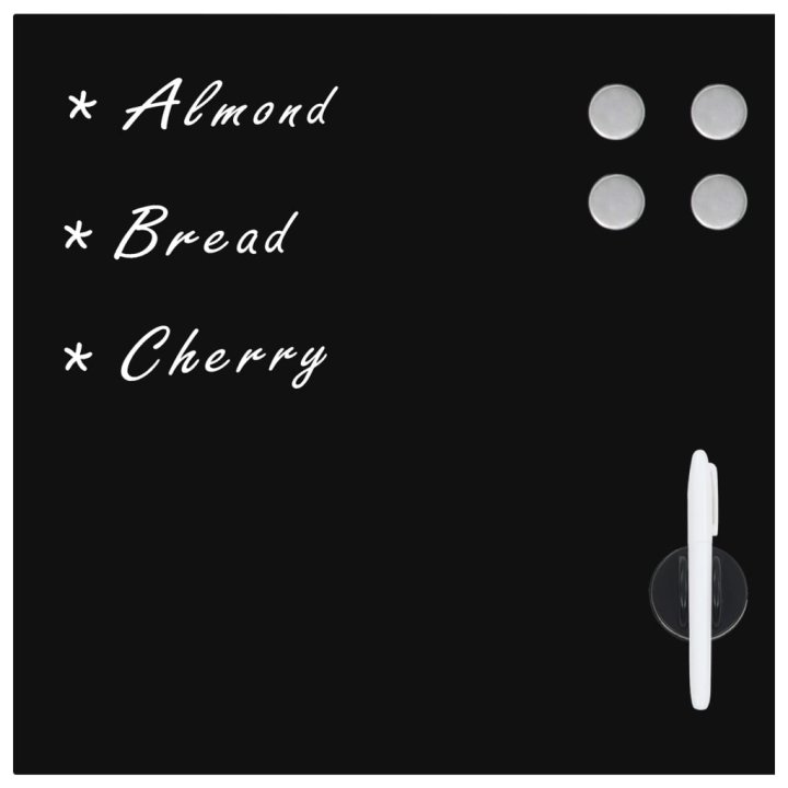 Pizarra magnética de pared vidrio 60x60 cm | Briva Home