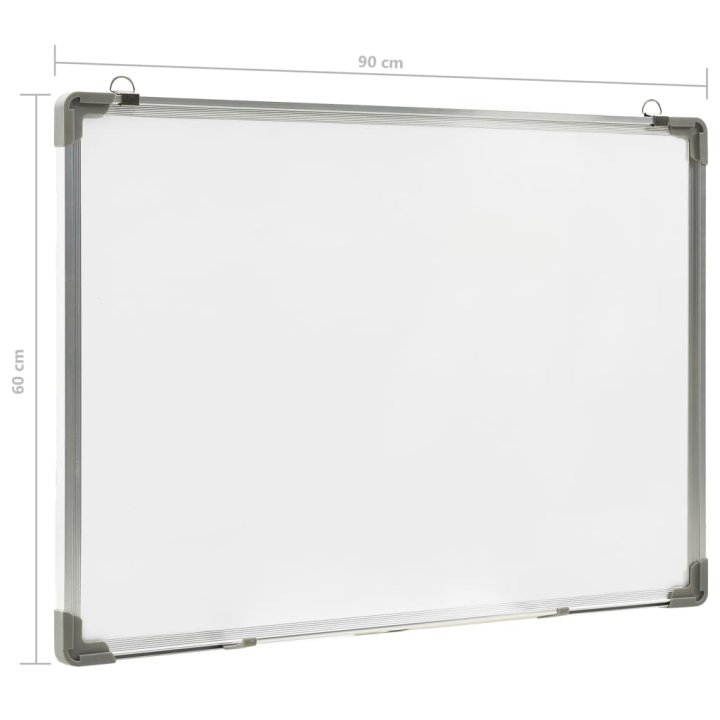 Quadro de escrita magnético 90x60 cm aço branco | Briva Home