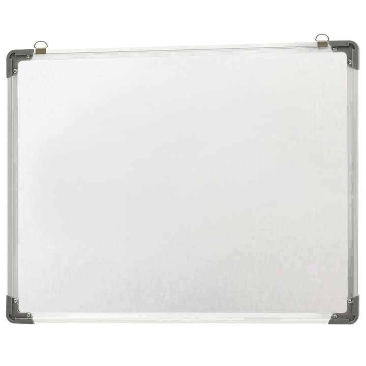 Quadro de escrita magnético 70x50 cm aço branco | Briva Home