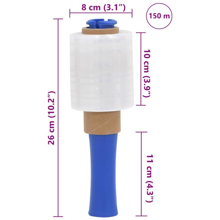 Film estirable con asa 10 uds transparente 23 | Briva Home